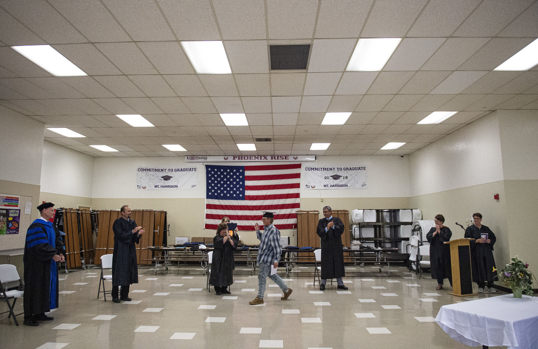 Mount Harrison students receive diplomas
